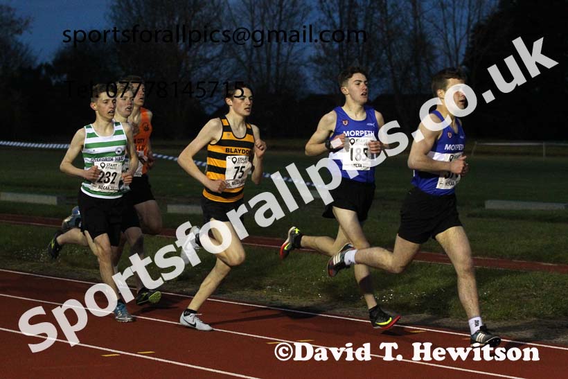 1500 metres, North East Grand Prix No. 1, Monkton on Wednesday, April 28th, 2021. Photo: David T. Hewitson/Sports for All Pics